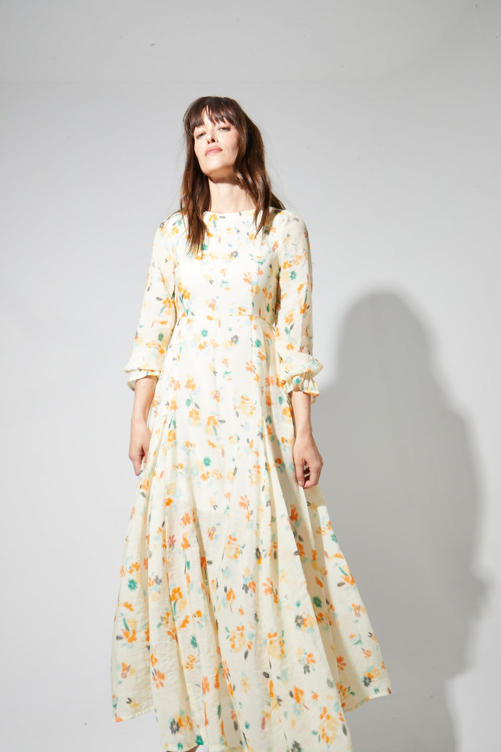 Robe Maia Imprimé Capucine Fabriquée En Italie