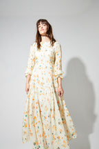 Robe Maia Imprimé Capucine Fabriquée En Italie