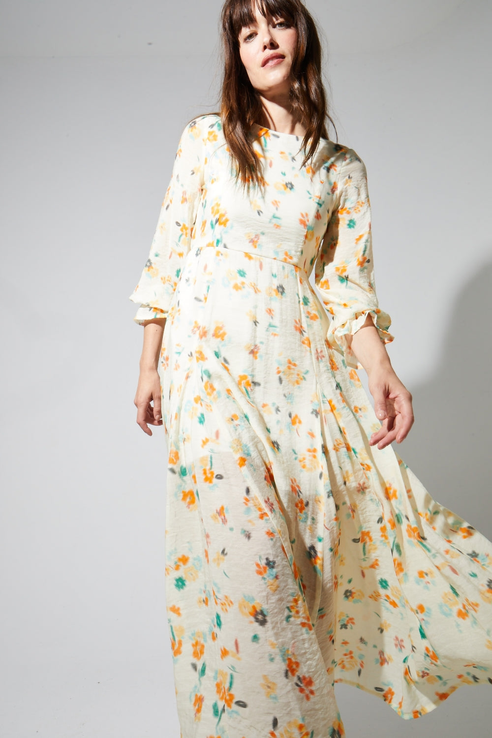 Robe Maia Imprimé Capucine Fabriquée En Italie
