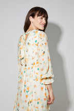 Robe Maia Imprimé Capucine Fabriquée En Italie