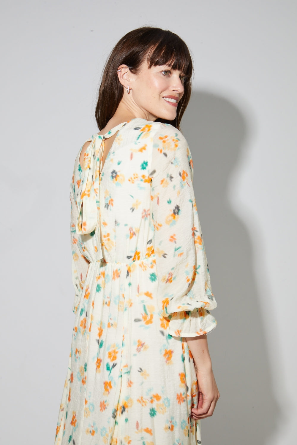 Robe Maia Imprimé Capucine Fabriquée En Italie