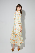 Robe Maia Imprimé Capucine Fabriquée En Italie