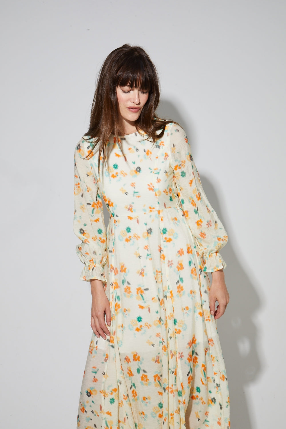 Robe Maia Imprimé Capucine Fabriquée En Italie
