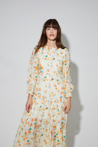 Robe Maia Imprimé Capucine Fabriquée En Italie