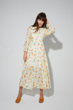 Robe Maia Imprimé Capucine Fabriquée En Italie