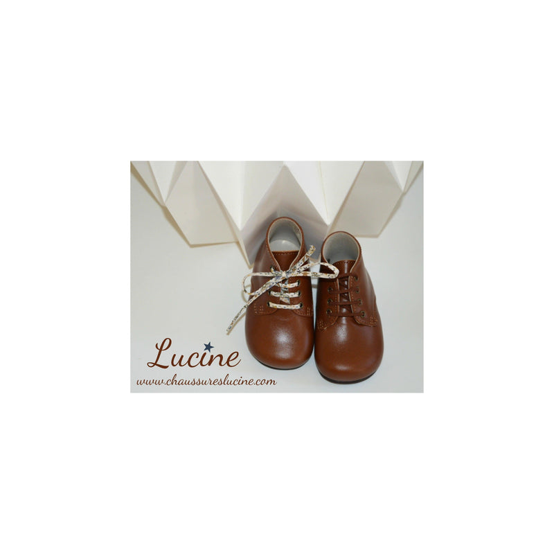 Arthur Baby Booties - Cognac Leather - Unisex