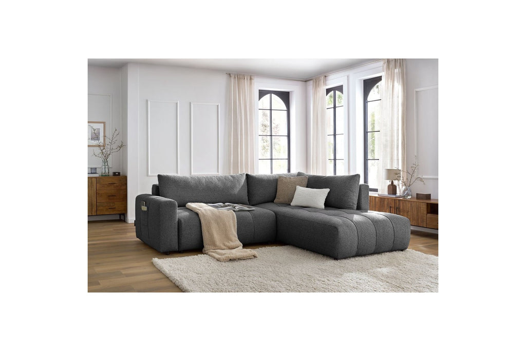 L-Shaped Corner Sofa Convertible with Storage Arsene - Right-Hand Corner