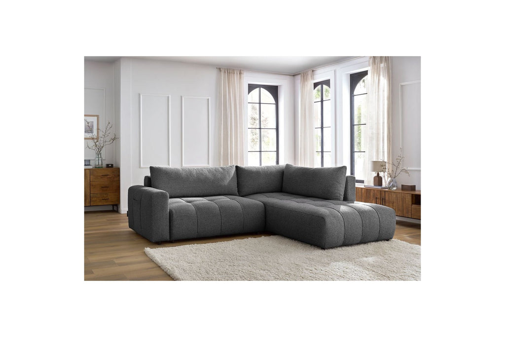 L-Shaped Corner Sofa Convertible with Storage Arsene - Right-Hand Corner
