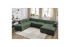 Fixed Panoramic Sofa - Megeve - Mottled Fabric - Right-Hand Corner
