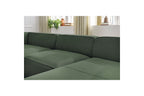 Fixed Panoramic Sofa - Megeve - Mottled Fabric - Right-Hand Corner
