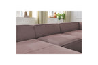 Fixed Panoramic Sofa - Megeve - Mottled Fabric - Left Corner