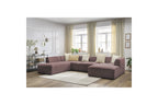 Fixed Panoramic Sofa - Megeve - Mottled Fabric - Right-Hand Corner