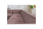 Fixed Panoramic Sofa - Megeve - Mottled Fabric - Right-Hand Corner