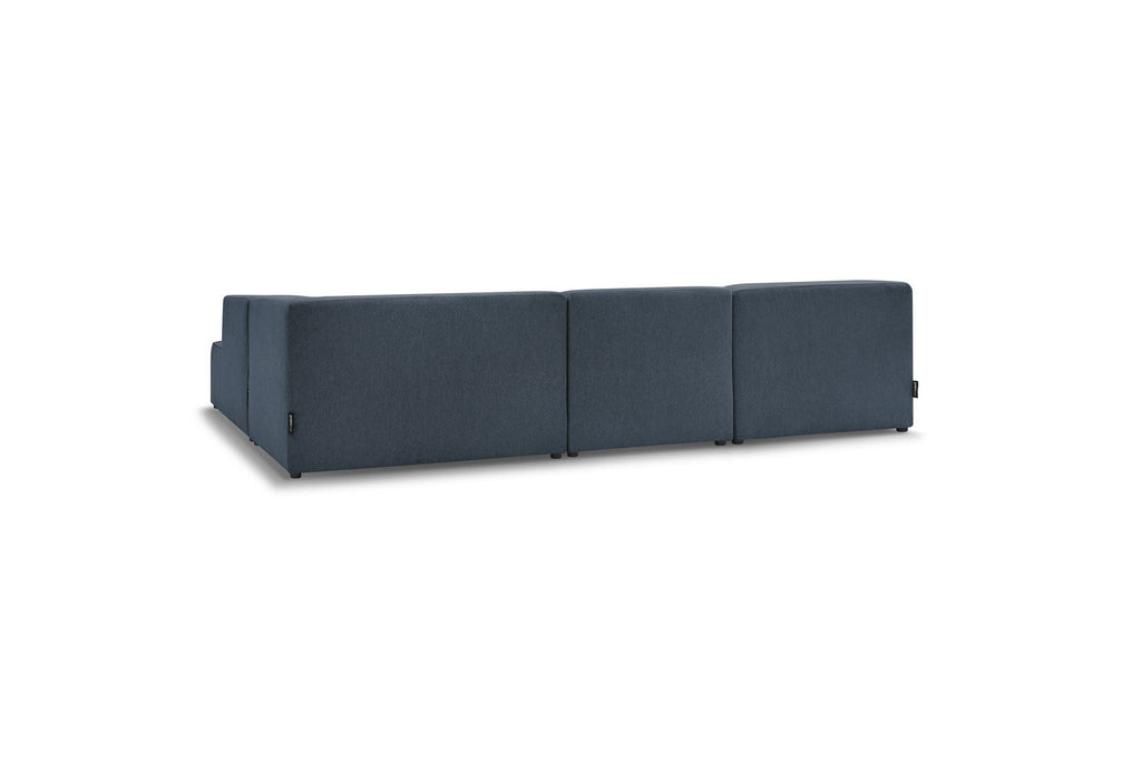 Fixed Panoramic Sofa - Megeve - Mottled Fabric - Left Corner