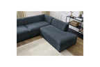 Fixed Panoramic Sofa - Megeve - Mottled Fabric - Left Corner