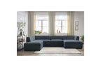 Fixed Panoramic Sofa - Megeve - Mottled Fabric - Right-Hand Corner