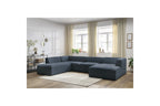 Fixed Panoramic Sofa - Megeve - Mottled Fabric - Right-Hand Corner