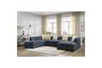 Fixed Panoramic Sofa - Megeve - Mottled Fabric - Right-Hand Corner