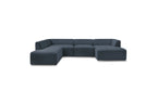 Fixed Panoramic Sofa - Megeve - Mottled Fabric - Right-Hand Corner