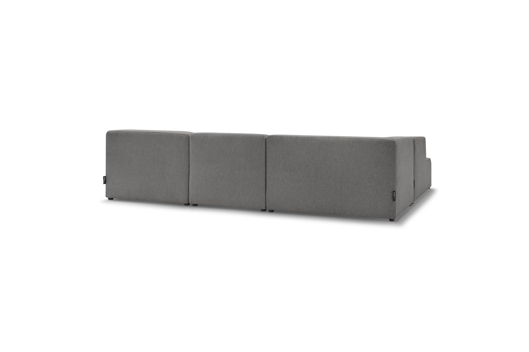 Fixed Panoramic Sofa - Megeve - Mottled Fabric - Right-Hand Corner