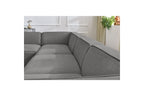 Fixed Panoramic Sofa - Megeve - Mottled Fabric - Right-Hand Corner