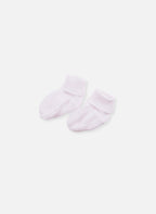 Chaussons En Coton Bio - Rose Chiné