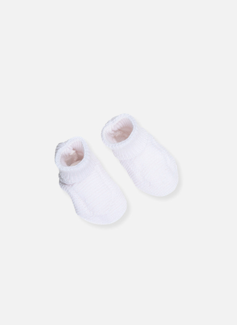 Chaussons En Coton Bio - Rose Chiné