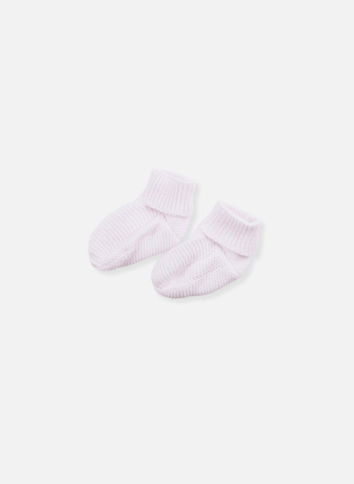 Chaussons En Coton Bio - Rose Chiné