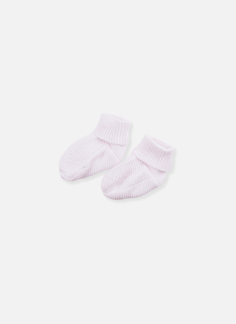 Chaussons En Coton Bio - Rose Chiné
