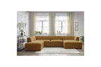Fixed Panoramic Sofa - Megeve - Textured Fabric - Right-Hand Corner