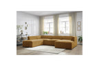 Fixed Panoramic Sofa - Megeve - Textured Fabric - Right-Hand Corner