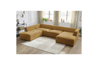 Fixed Panoramic Sofa - Megeve - Textured Fabric - Right-Hand Corner