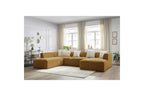 Fixed Panoramic Sofa - Megeve - Textured Fabric - Right-Hand Corner