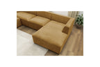 Fixed Panoramic Sofa - Megeve - Textured Fabric - Right-Hand Corner