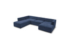 Fixed Panoramic Sofa - Megeve - Textured Fabric - Right-Hand Corner