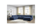 Fixed Panoramic Sofa - Megeve - Textured Fabric - Right-Hand Corner