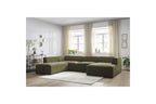 Fixed Panoramic Sofa - Megeve - Textured Fabric - Right-Hand Corner