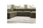 Fixed Panoramic Sofa - Megeve - Textured Fabric - Right-Hand Corner