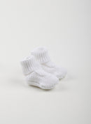 Chaussons En Coton Petits Chats - Blanc