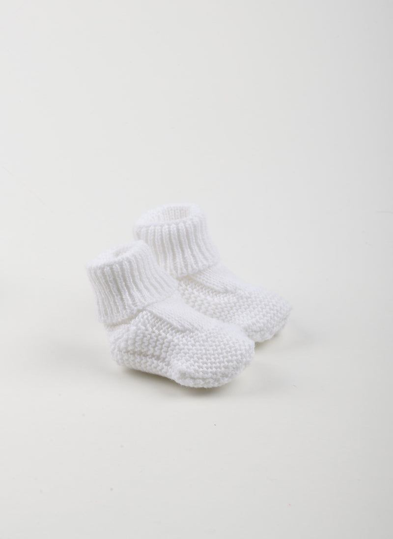 Chaussons En Coton Petits Chats - Blanc