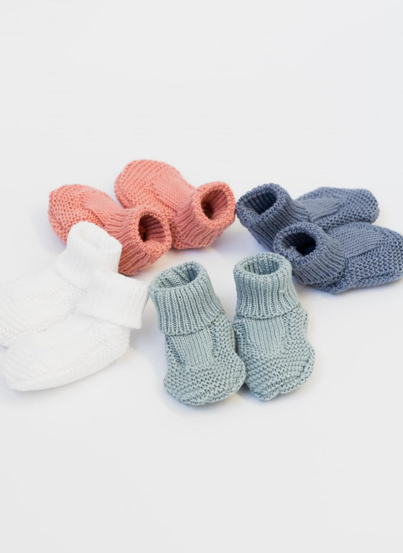 Chaussons En Coton Petits Chats - Bouton De Rose