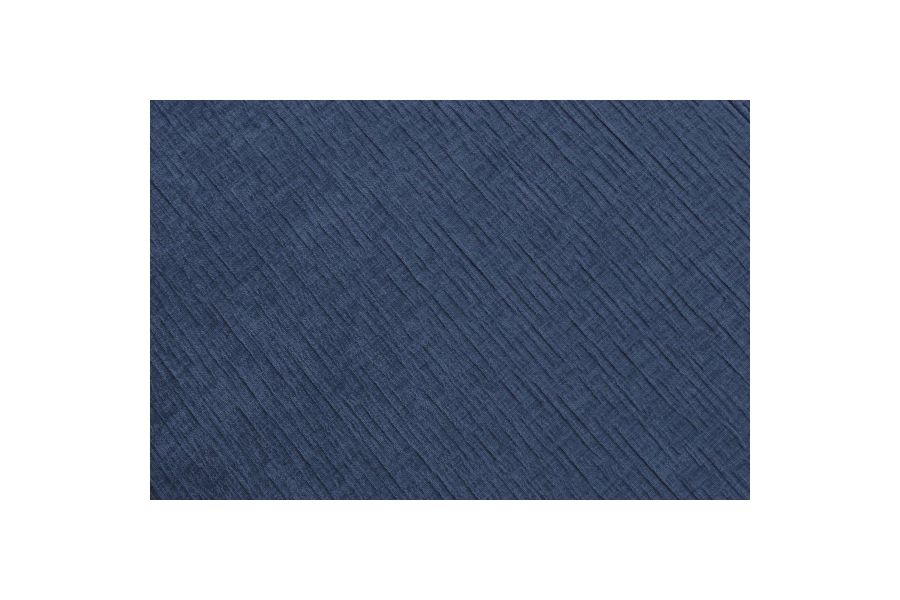 Fixed Panoramic Sofa - Megeve - With Pouffe - Textured Fabric - Right-Hand Corner