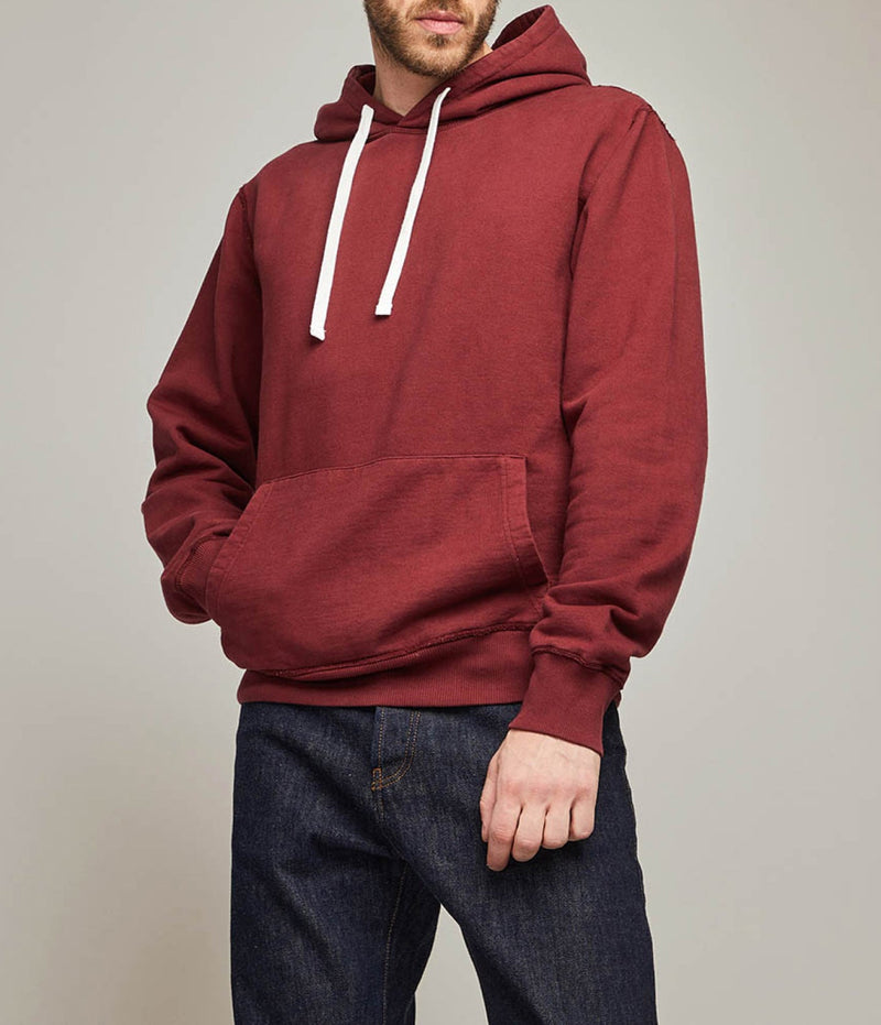 Hoodie Soajo bordeaux en jersey coton bio - 2