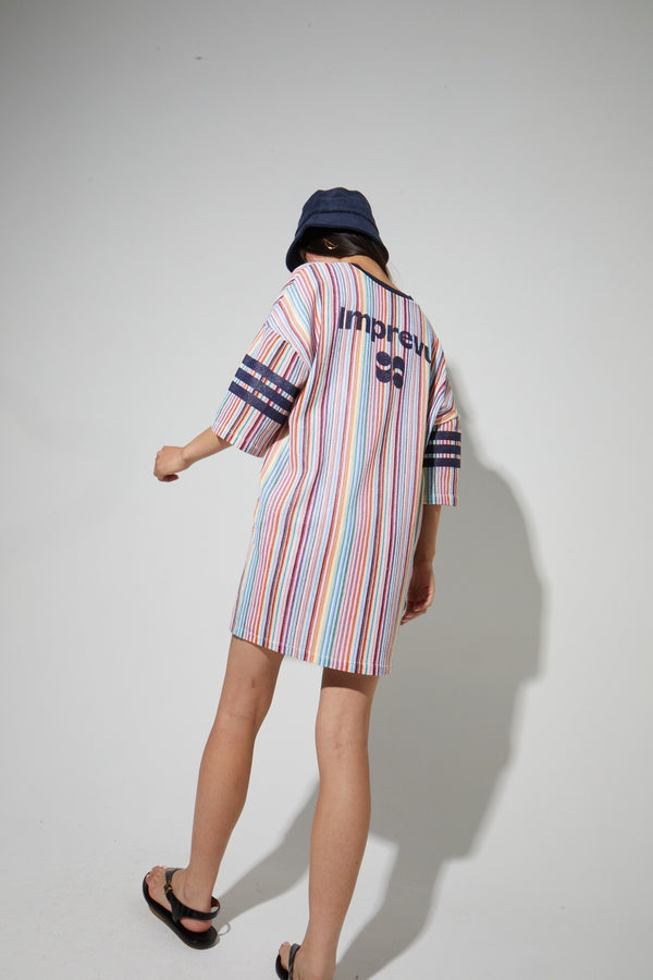 Dress Jody Italian Knit Stripes Colorful