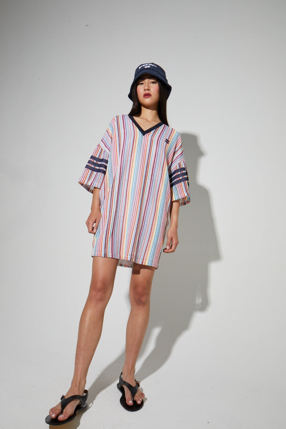 Dress Jody Tricot Italien Rayures Colorful