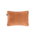 Coussin Double Face 50X35 En Velours Côtelé - Orange/Marine