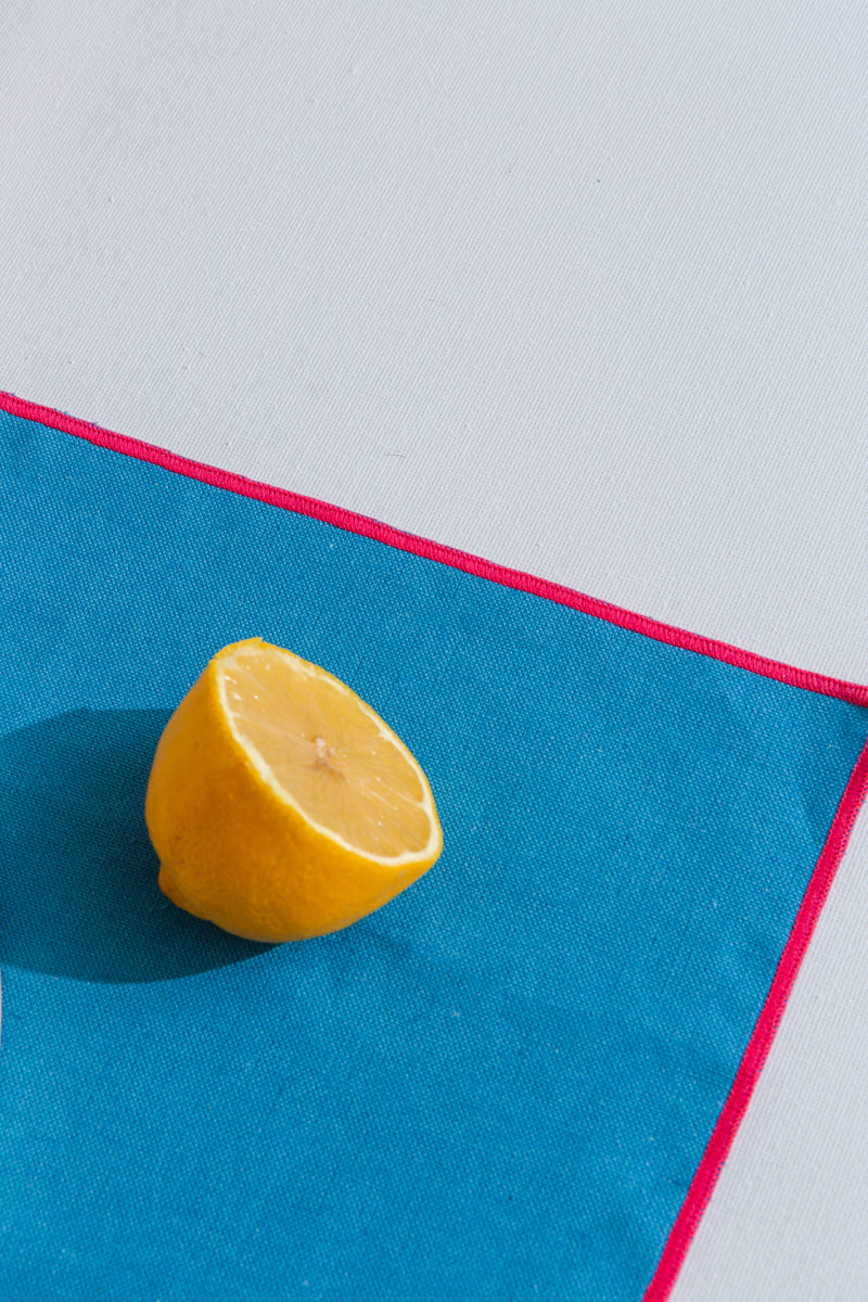 2 Sets De Table - Bleu/Fuchsia