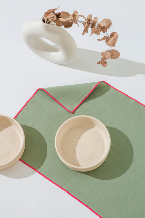 2 Sets De Table - Acqua/Fuchsia