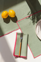 2 Sets De Table - Acqua/Fuchsia