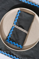 2 Sets De Table Wavy - Gris/Bleu